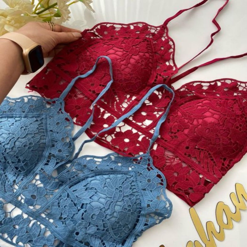 Fancy Lace Net Light Padded Bra Panty Set – Glamour Secrets