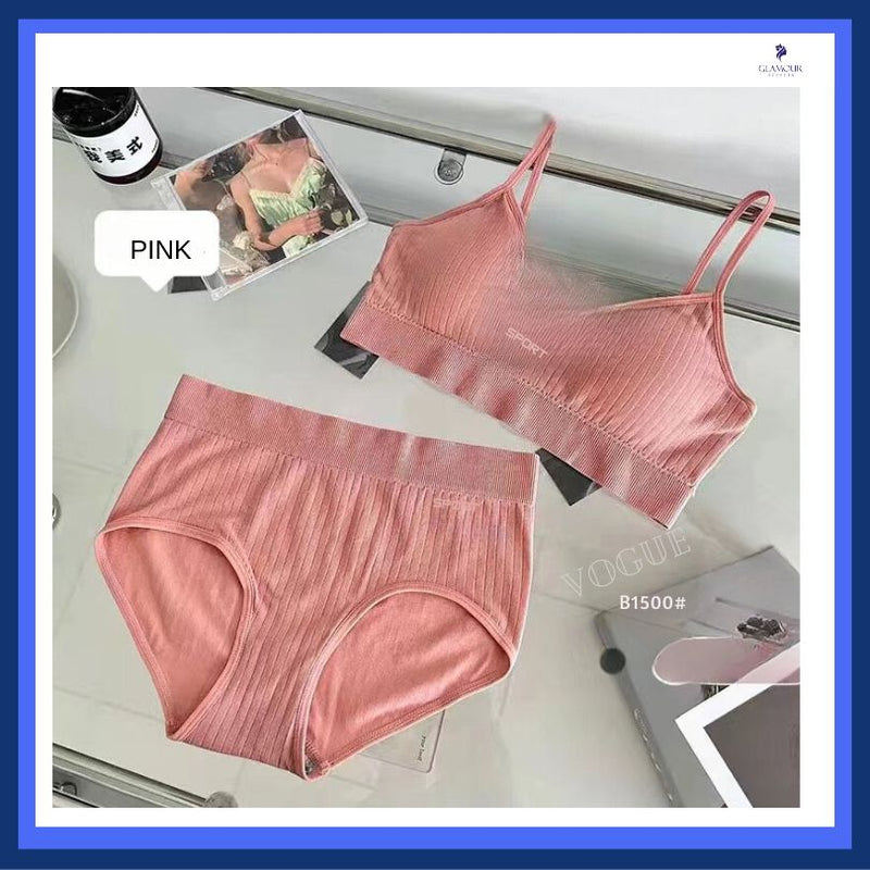 sport bra panty set