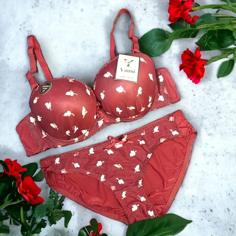 Flower Blossom Cute Sweetie Push Up Bra/Panty Set – Glamour Secrets