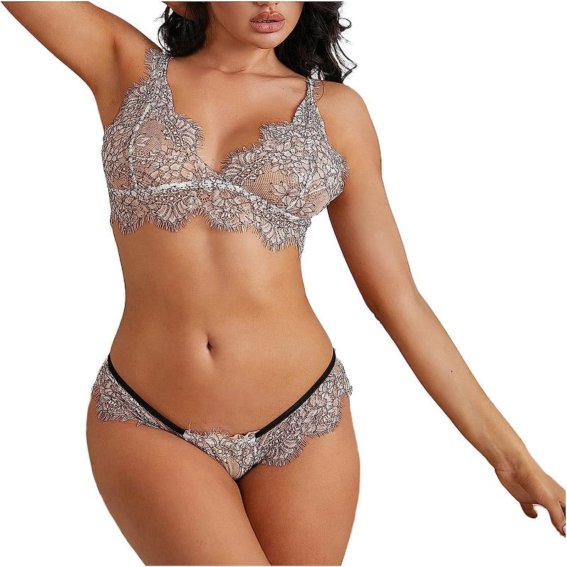 Net Lace Bra panty and Thong Brief Set – Glamour Secrets