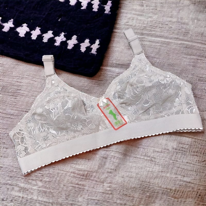 Embroidered Designed Beige Net Bra , Non Padded - Under Wired Bra - By Sexy  Lady - Online Shopping in Pakistan - Online Shopping in Pakistan -  NIGHTYnight