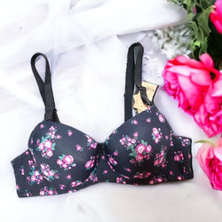 printed padded bra