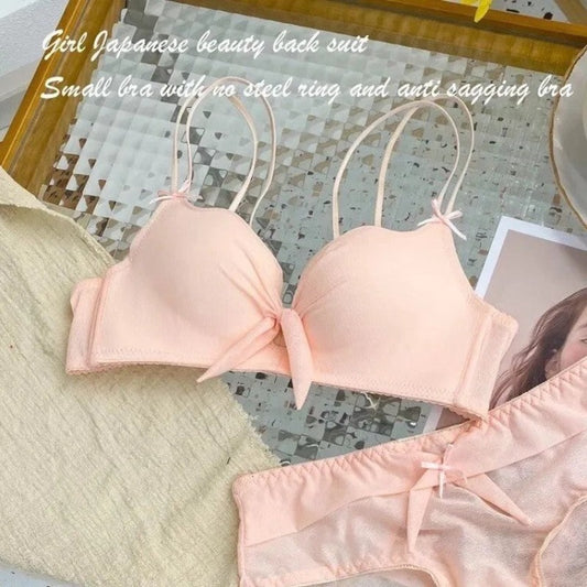 Half Cup Lingerie Set padded Bra Panty