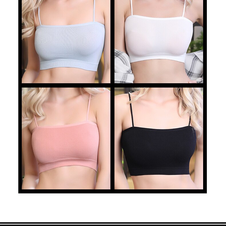 spaghetti strap tube bra