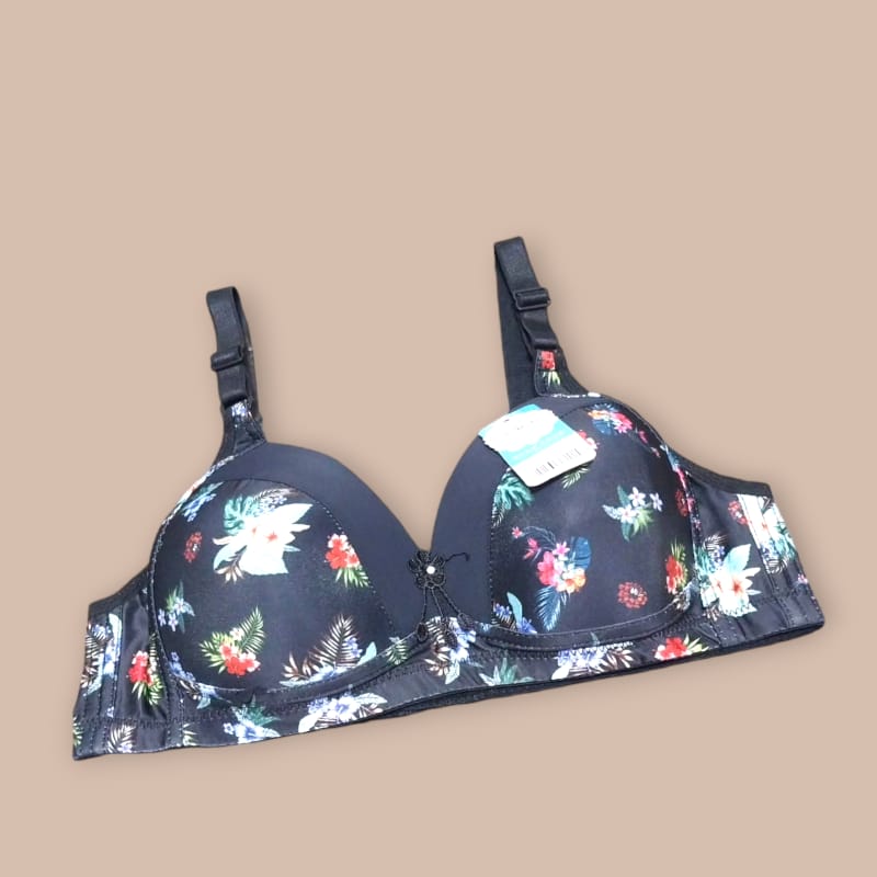 printed padded bra wireless