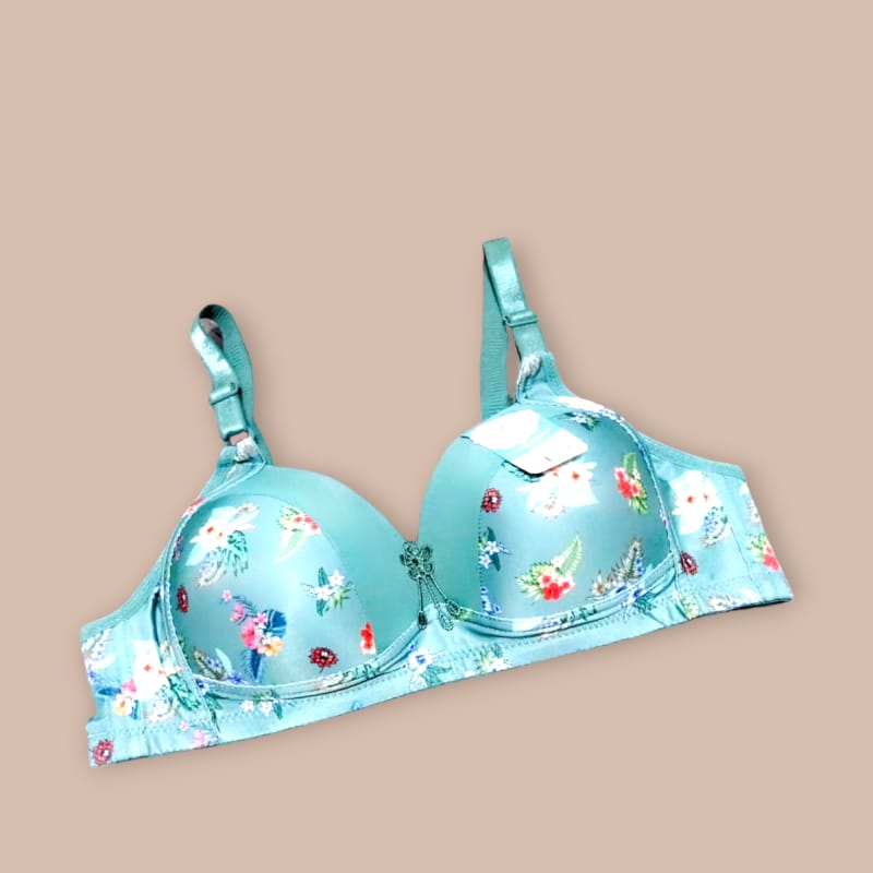 printed padded bra wireless