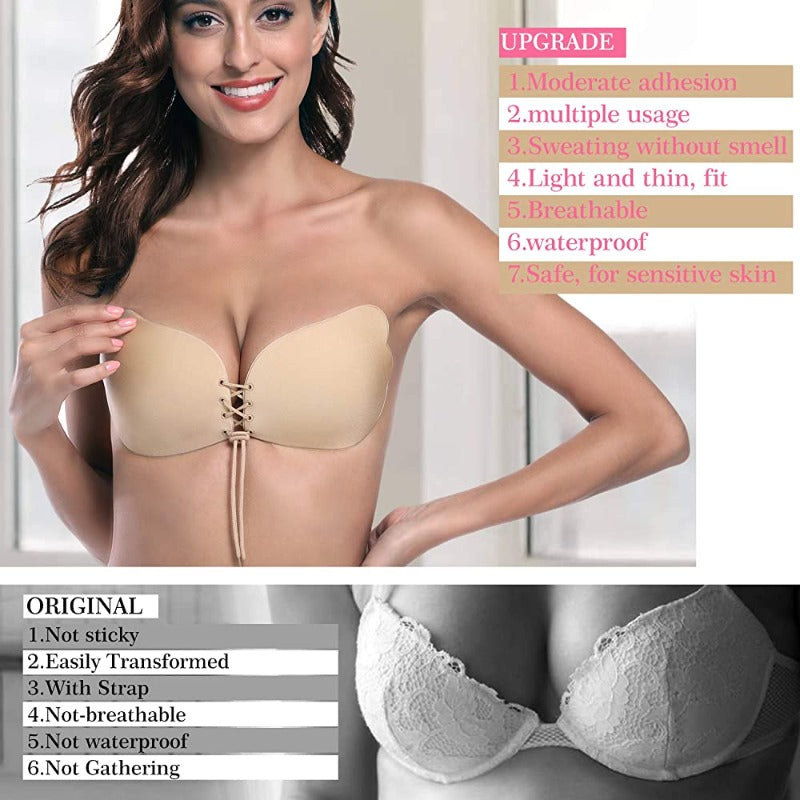 Laces Silicon Bra